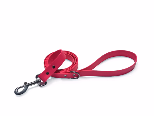 Odyssey Leash Co. BioThane Dog Leash 6ft, 1in Wide, Waterproof, 1,000lb Strength, Stainless Steel Hardware, Hand Assembled in The US (8 Colors) (Black)  Pet Supplies - Image 6