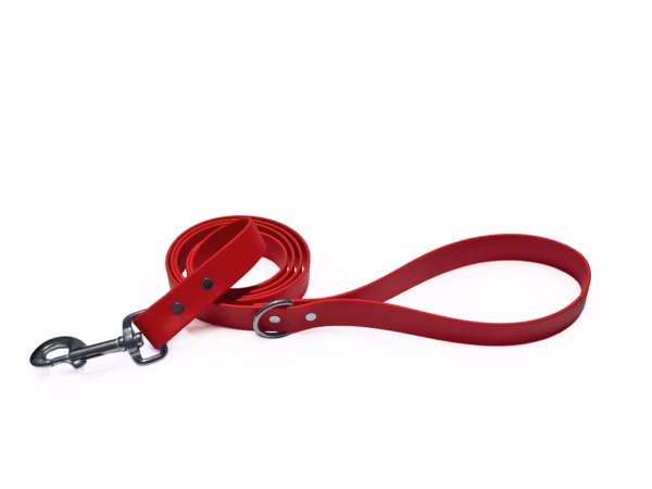 Odyssey Leash Co. BioThane Dog Leash 6ft, 1in Wide, Waterproof, 1,000lb Strength, Stainless Steel Hardware, Hand Assembled in The US (8 Colors) (Black)  Pet Supplies - Image 8